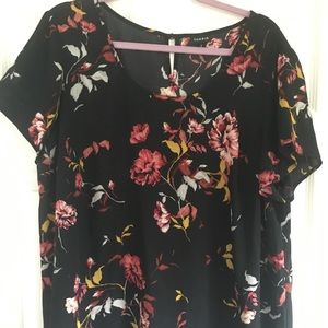 Torrid floral chiffon top